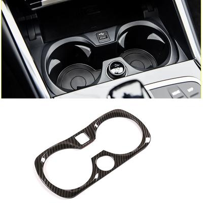 Carbon Fiber ABS For BMW 3 Series G20 G28 + Cup Holder Decoration Frame Trim Accessories