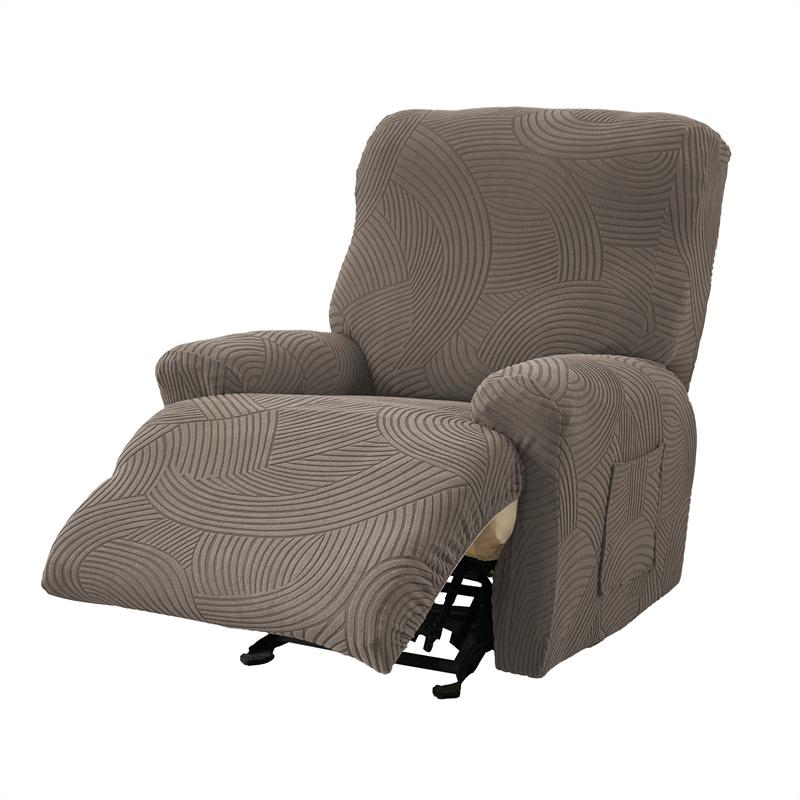 

1/2/3 Seater Split Recliner Chair Cover Jacquard Elastic Couch Recliners Cover Anti-dirty Armchair Slipcover for Living Room