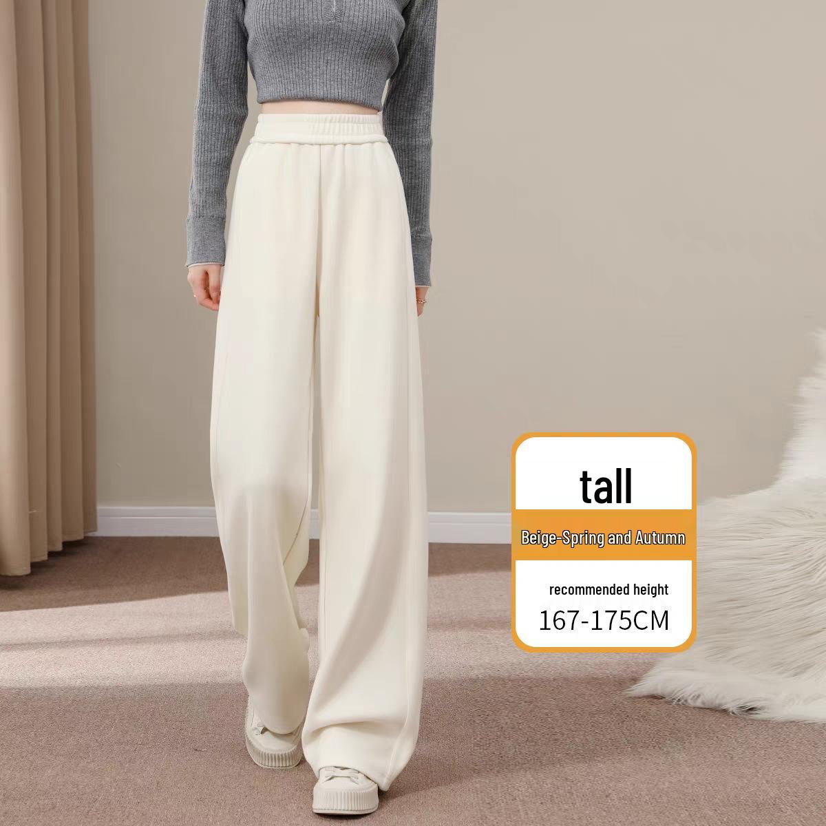 Women s Stylish Wide-Leg Acetate Wool Pants - New 2025 Autumn/Winter Collection L