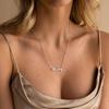18K Gold Custom Name Necklace - Stainless Steel Pendant