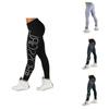 Women Letter Print High Waist Leggings With Stretch And Push Up Design For Fitness And Running