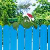 Christmas Ornaments Reindeers Animal Fence Peeker Christmas Decoration
