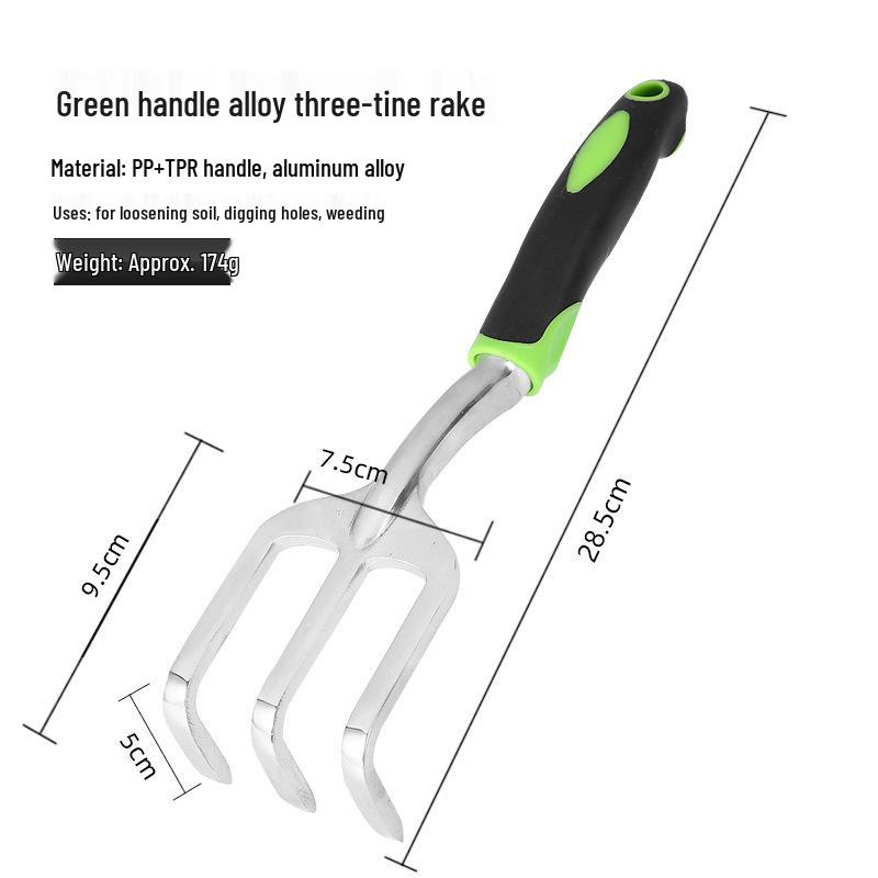 Aluminum Alloy Gardening Tool Set: Wide Shovel, Three-Tine Shovel, Garden Scale Shovel for Planting Vegetables, Flowers, Grass, and Beachcombing.