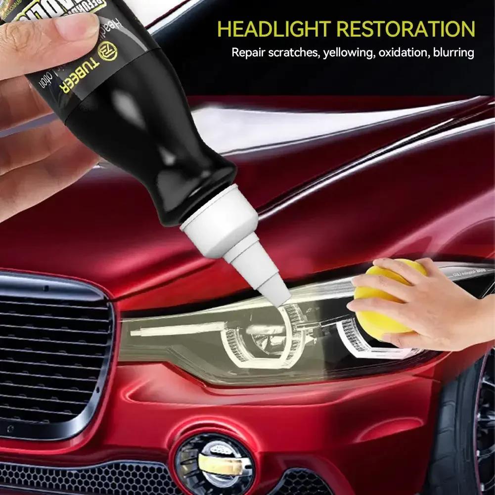 120ml Car Headlight Light Restorative Liquid Removing Oxidation Dirt Headlight Repair Cleaning Paste Polish Restoration Liquid