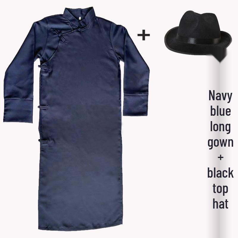 Rochie Chineză cu Încheietură Oblică Costum Tradițional de Performanță