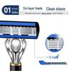 Chinese Style Men's 6-Layer Razor with Gillette-Compatible Blades
