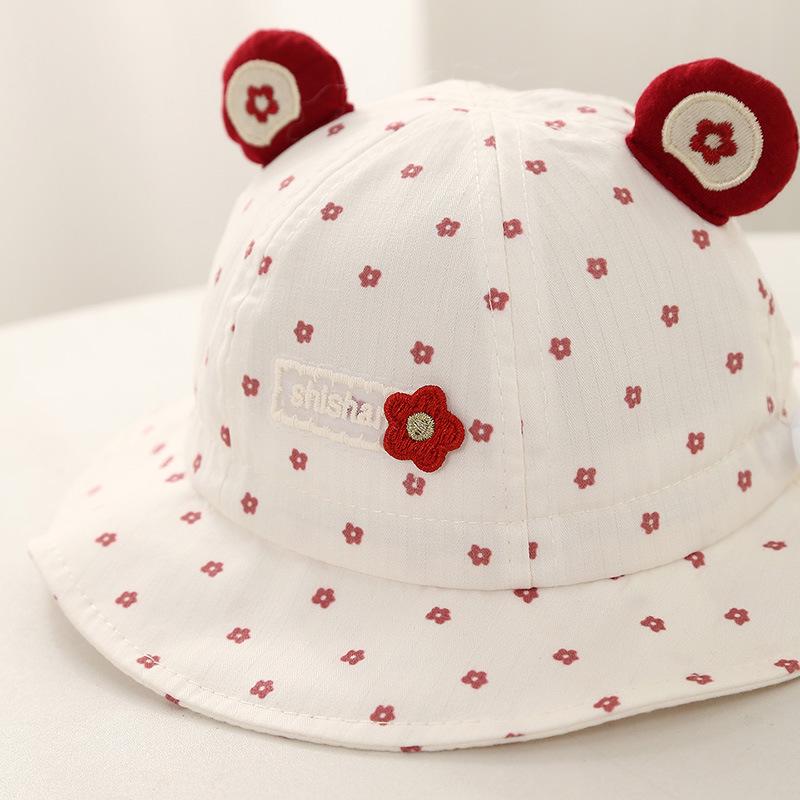 Korean Style Cute Adjustable Baby Bucket Hat for Spring/Summer - Sun Protection for Boys, Girls, Infants, and Toddlers