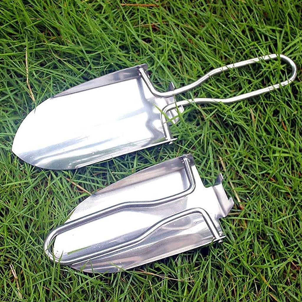 Portable Folding Shovel - Mini Camping Shovel with Carrying Pouch