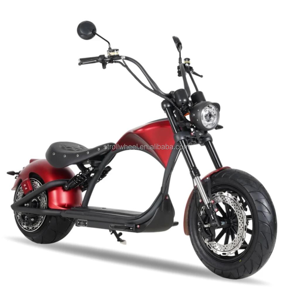 Germany Warehouse Mangosteen M1P Citycoco 45km/h COC Electric Streetbike 2-Wheel Electric Scooter 320mm Disc Brake