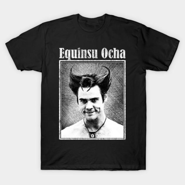 Jim Carrey Ace Ventura Diable Blanc graphique Vintage T-shirt Unisexe Col Rond 100% Coton Manches Courtes Y2k Surdimensionné Pop Tee