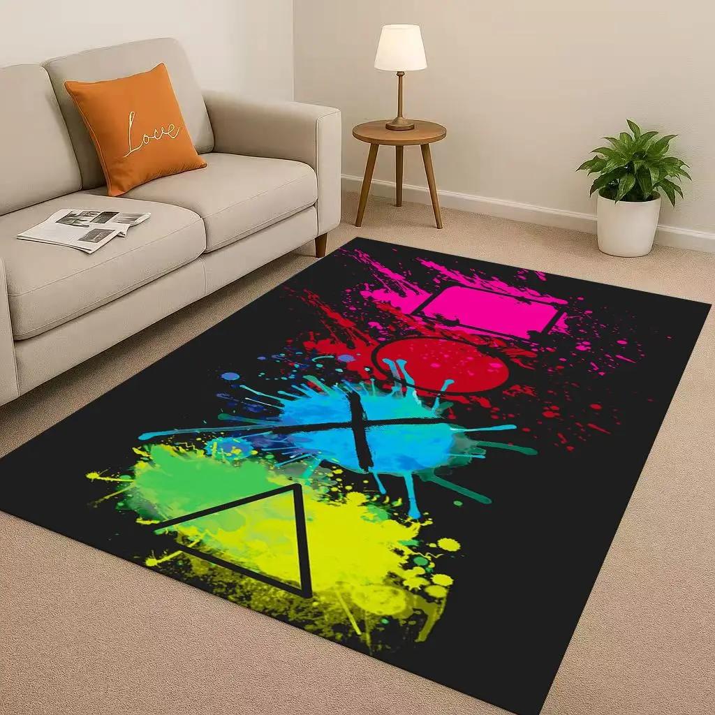 27 Style Game Zone Sign Gamer Controller Living Room Non-Slip Area Rug Carpet For Bedroom Kids Playroom Sofa,Home Decor Doormat