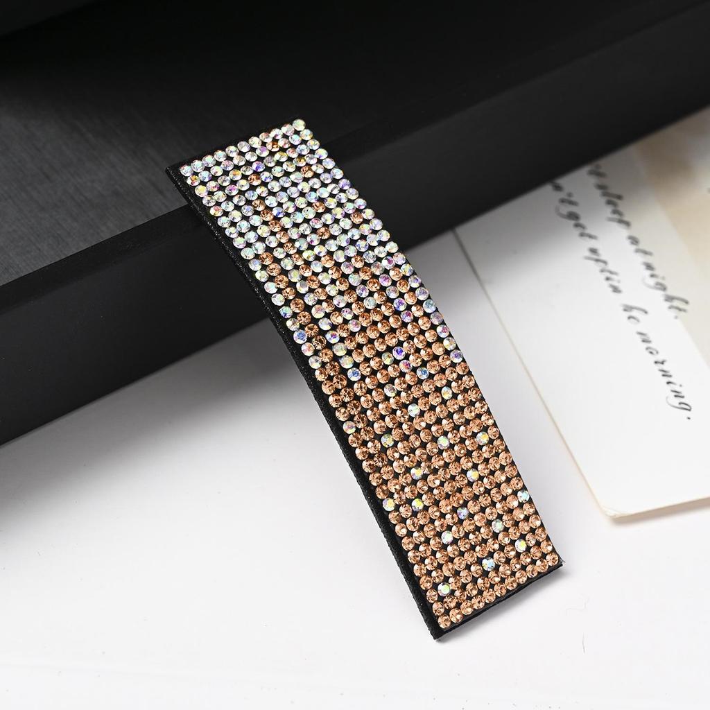 Beautiful Shiny Rhinestone Hairpins Creative Rectangular Hair Clips Woman's Hair Accessories