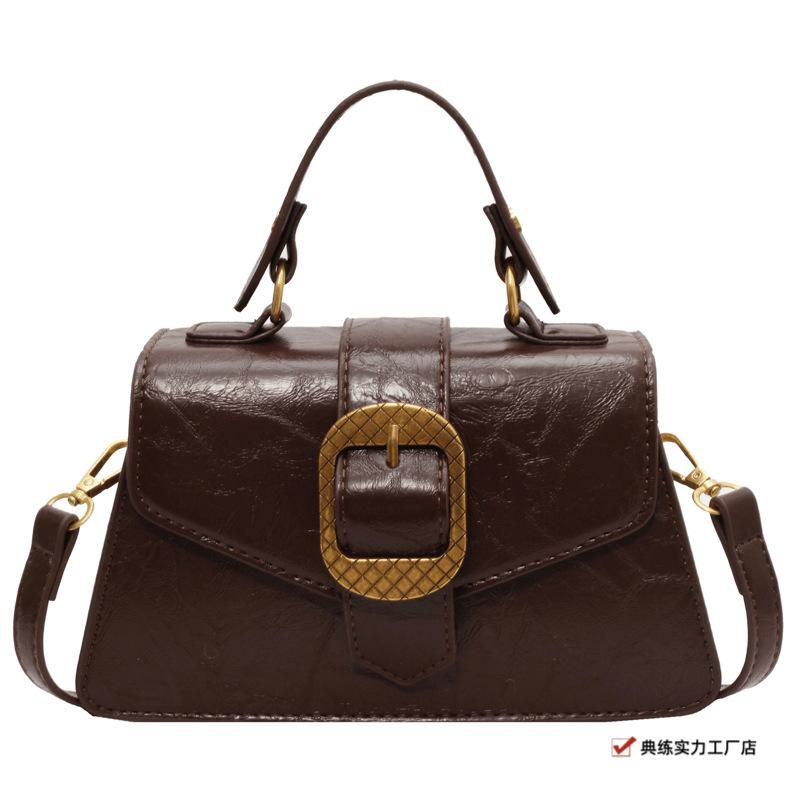 This Year's Popular Bags Are Women's Niche New Korean Version of Versatile Retro High-end Small Square Bag, Shoulder Messenger Bag.