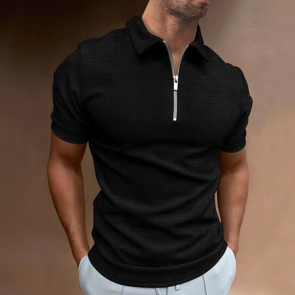 Men's Summer Sleeves Short Sleeve Slim Fit Fashion Breathable Men's Golf Shirt