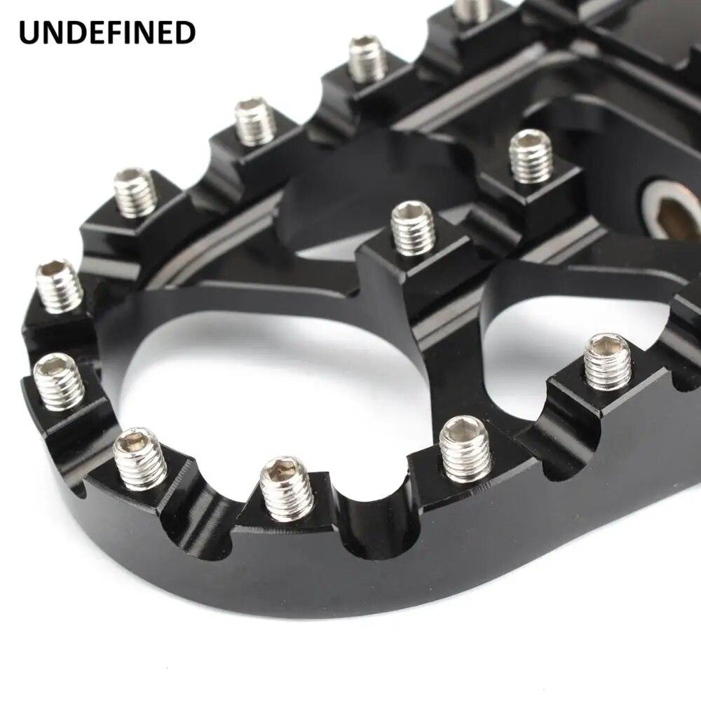 Motorcycle Wide Foot Pegs MX Rotating Bobber Style Footrest For Harley Sportster Iron 883 XL Dyna Fatboy Wide Glide Street Bob