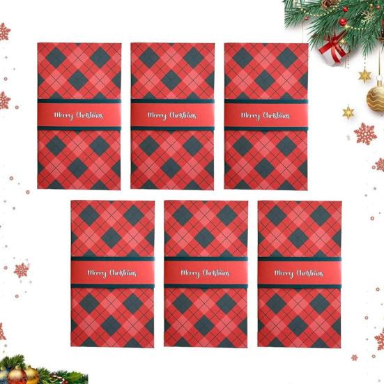 Christmas Gift Card Holder Book Xmas Money And Gift Card Sleeve Book Festive Greeting Card Organizer for Group Gifting And Personalized Wishes