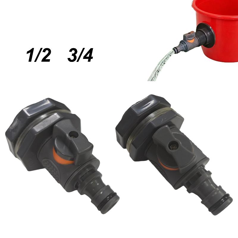 1 szt. Wytrzymały Adapter Zbiornika Wody z Zaworem PVC/IBC Adapter Beczki na Wodę Szybki Montaż Zestaw Złączy do Zbierania Wody Deszczowej