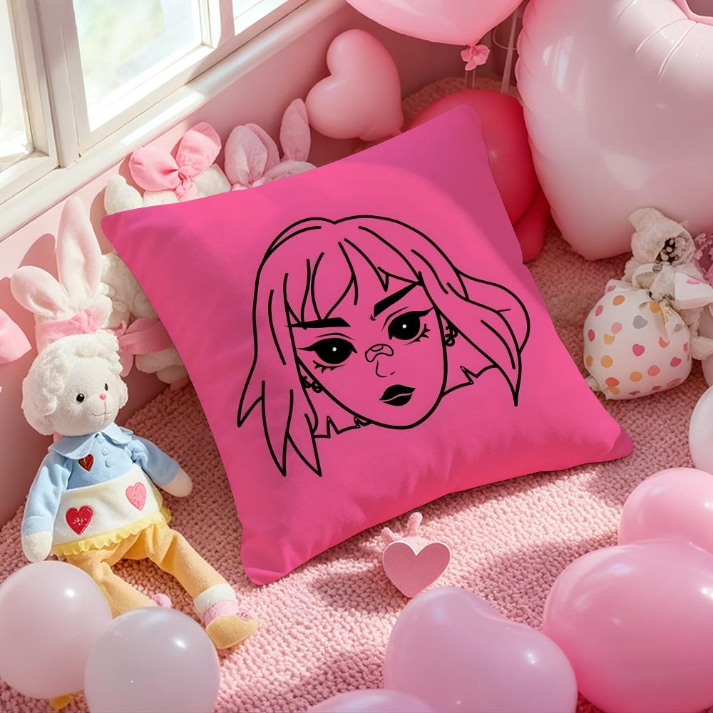 Band P-Poshlaya M-Molly Cushion Cover Pattern Printed Pillowcase for Living Room Sofa Cushion Cover & Bedroom Decor 12x12Inch
