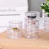 With Cover Clear Stackable Round Eye Cream Box Jewelry Storage Box Makeup Organizer Face Cream Box