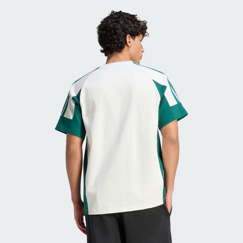 Adidas Men's Football-Inspired 3-Stripes Short Sleeve T-Shirt KS5052