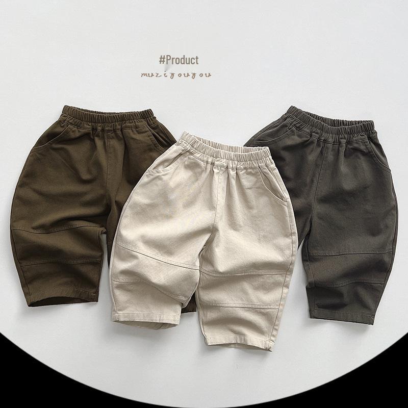 

Kids Versatile Korean-Style Spring Casual Pants for Boys and Girls 130 cm