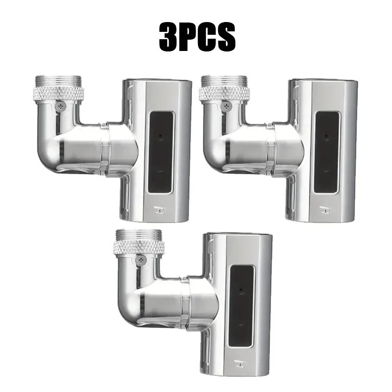 Stainless Steel Faucet Extender 360 °Swivel Water Tap Nozzle Faucet Sprayer Universal Bathroom Mixer Aerator 4 Spray Modes