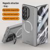 For Samsung Galaxy Z Fold6 Hinge Protection Lens Stand Screen Film Magnetic Case