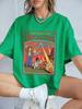 Here Comes The Apocalypse Ufo Prints TShirts Womens Summer Cotton Short Sleeve Tops Loose ONeck Soft T Shirt Street Clothes