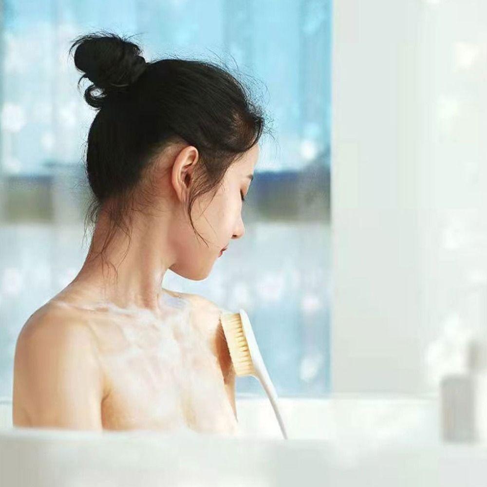 Back Rubbing Bath Brush Long Handle Rubbing Back Artifact Useful Body Exfoliating Brush