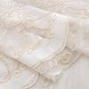 1PC LOZUJOJU French Luxury Lace Relief Embroidered Translucent Sheer Curtain 260cm Height Tulle for Living Room Bedroom Window Decoration Home Decor
