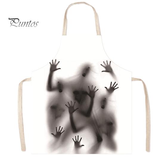Novelty Barbecue Apron Halloween Butcher with Realistic Blood Stain, Washable Protective Work Apron, Funny Prank Gift Horror Costume Prop for Cosplay