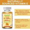Vitamin E 400 IU (180mg) Softgels Dietary Supplement, 120 Rapid Release Softgels