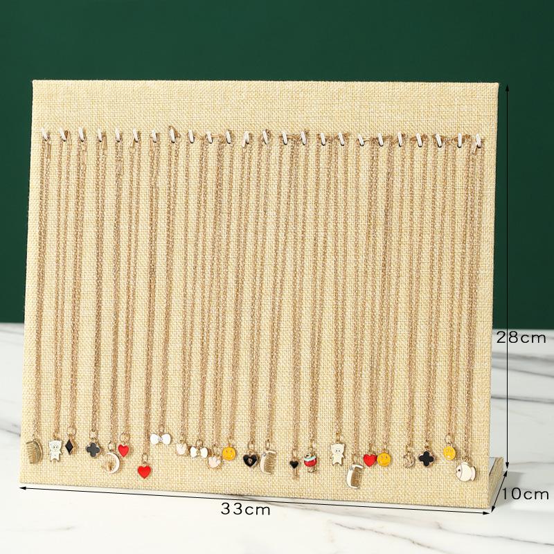 Jewelry Display Stand for Necklace Pendant Velvet Jewelry Organizer Holder for Bracelet Chains Stud Earring Display Rack