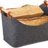 Contemporary Felt Wood Storage Bag Large Capacity Firewood Carriers Essential for Warm Fireplaces and Outdoor Activities