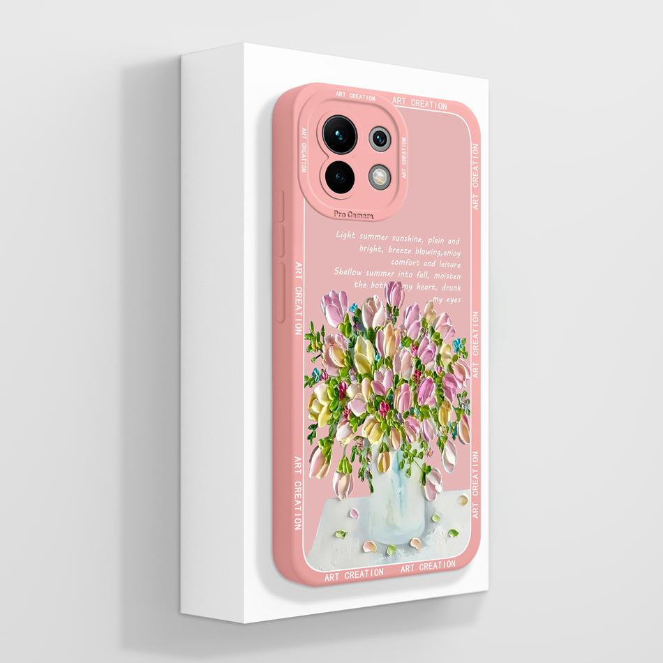 Etui do Xiaomi Mi 11 Lite 5G NE Etui na telefon Mi 11 Youth Elegancki tył do Xiaomi 11 Lite Mi11 Miękkie płynne silikonowe Funda