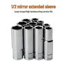12.5mm 1/2" Drive Ratchet Wrench Set with Hex and Electric Sockets for Auto Repair
