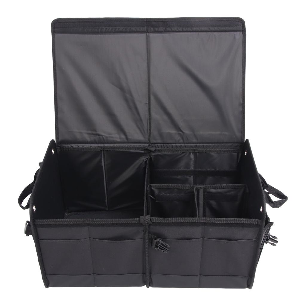Car Trunk Storage Organizer Multifunctional Foldable Storage Box with Lid for Car SUV Sedan