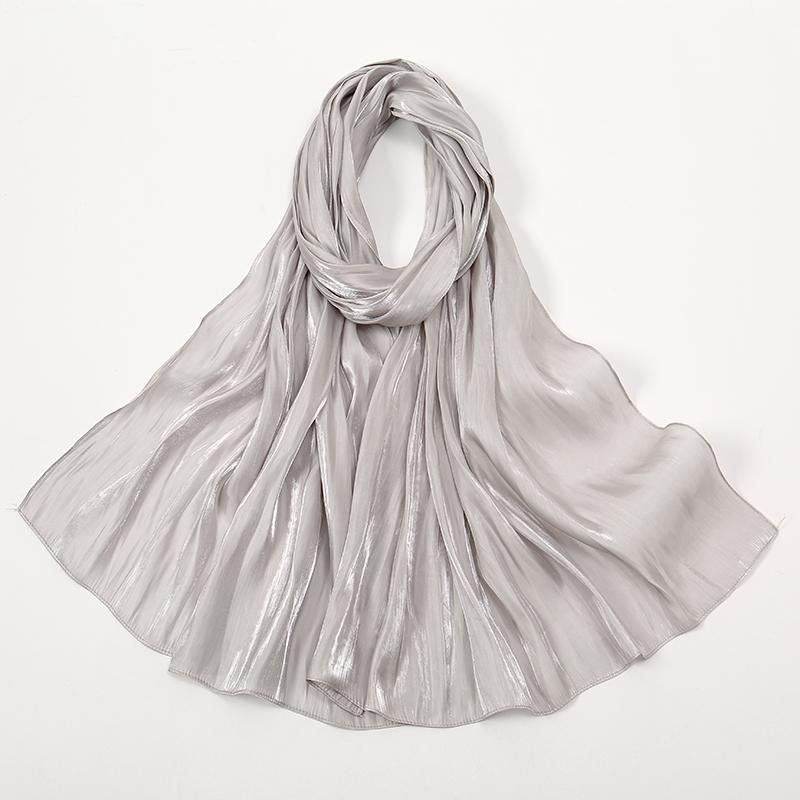 New Shimmer Silk Hijab Scarf For Women Muslim Shawl Abaya Silk Hijab Abaya Hijabs For Woman Jersey Head Wrap Scarf Islam Turban