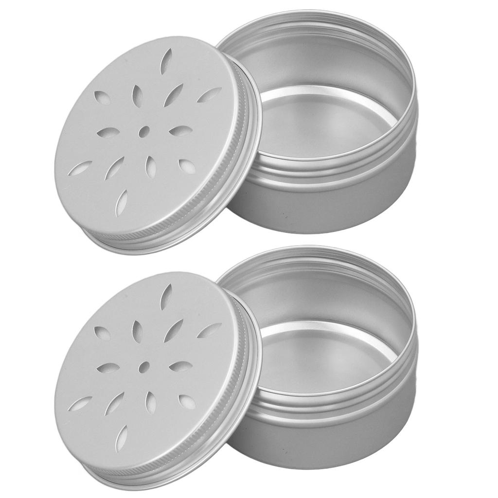 10PCS Dog Scent Training Boxes with 10 Soft Magnetic Stickers Hollow Hole Cover Aluminum Dog Nose Work Container