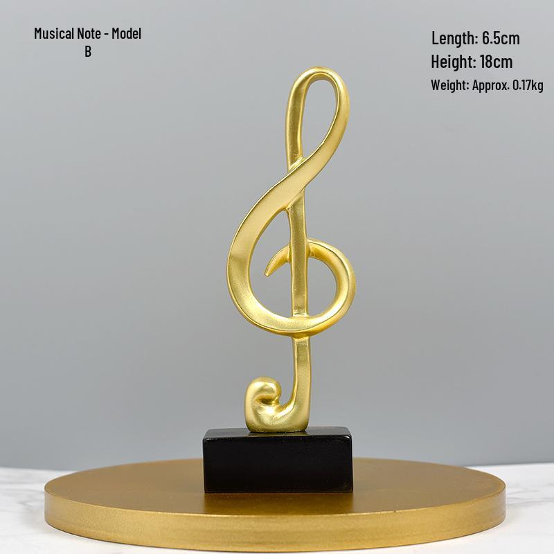 

Modern Music Note Trophy Piano Ornament - Home & Studio Decoration