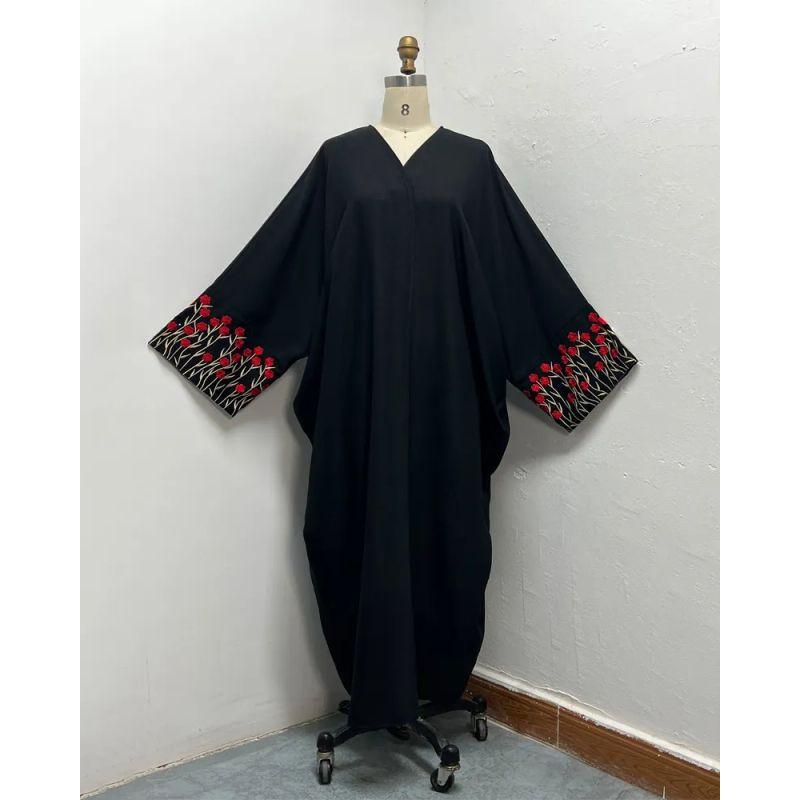 F453 Foreign Trade Cross-border E-COMMERCE Independent Station Arabic Embroidery Embroidered Robe Fashion Outer Wear Abaya Robe