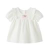 PawinPaw Baby Girl Cartoon Bear A-line Short-Sleeve Shirt