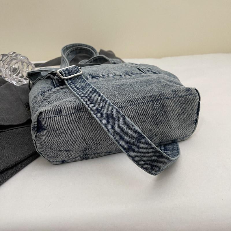 Denim Tote Bag Women Shoulder Bag Vintage Handbag