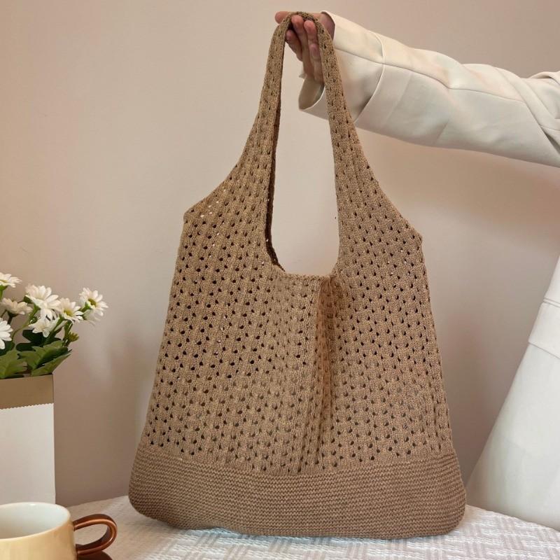 IELGY Knitted Bag Retro Tote Bag