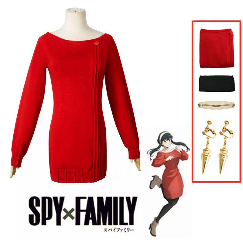 Spy×family Yor Forger Cosplay Costume Dress Halloween Carnival Role Play Party