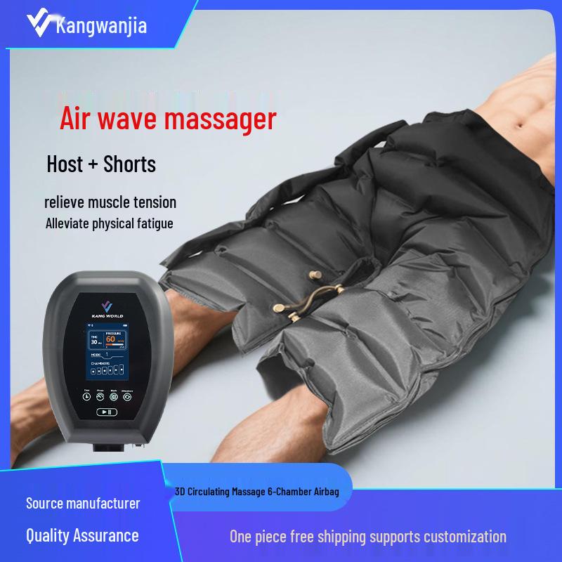 Air Wave 6-Chamber Massager for Leg, Waist, and Arm Muscle Relaxation and Fatigue Relief