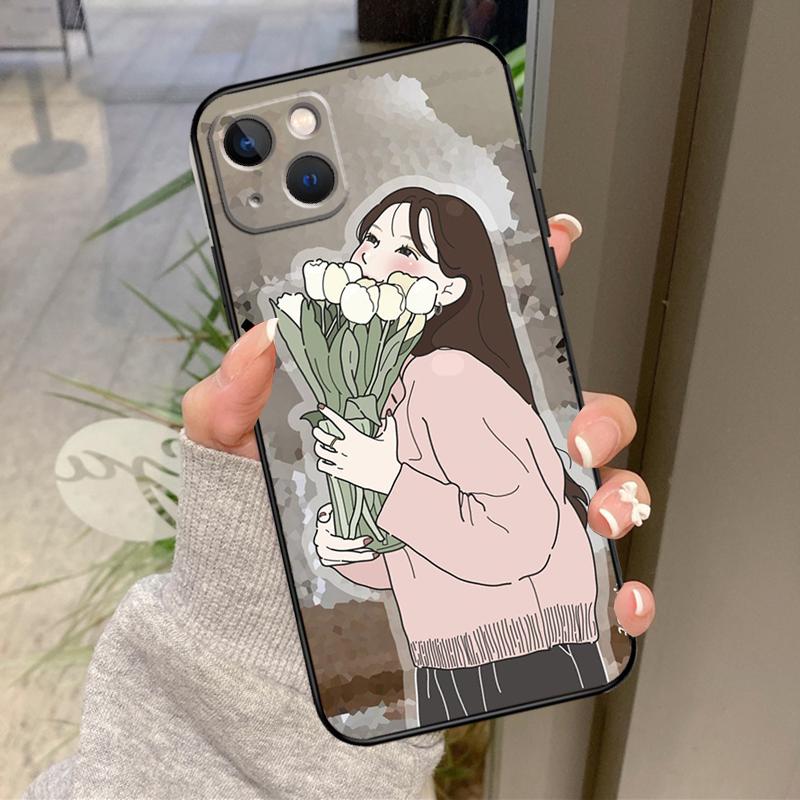 Tulips Flower Spring Case For iPhone 16 Pro Max 15 14 12 11 13 17 Pro Max Plus 12 13 Mini 16e 17 Air Back Cover
