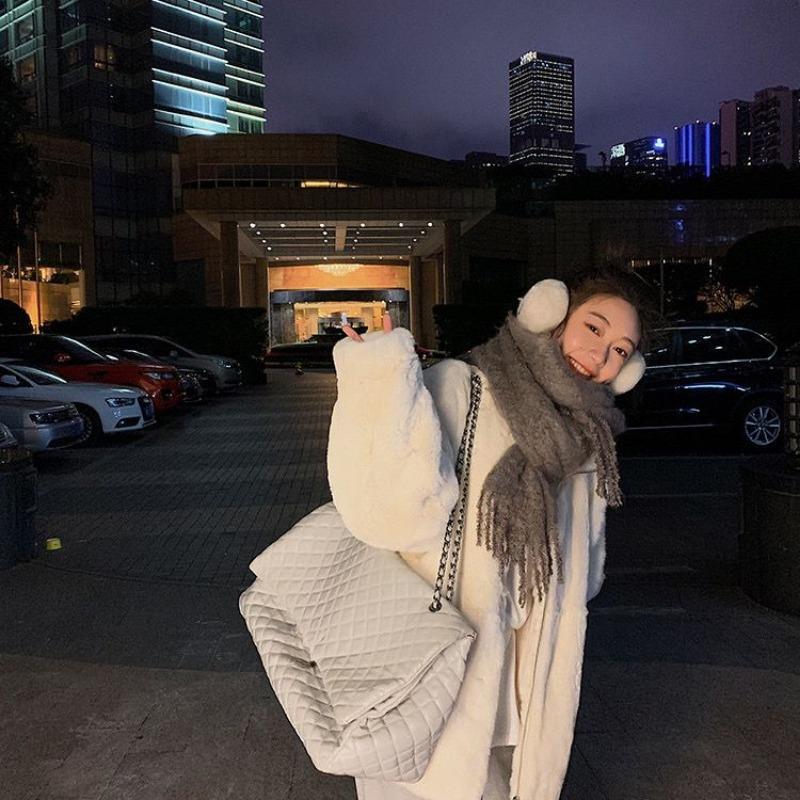 Imitation Lamb Plush Fur Coat for Women Medium To Long Korean Version Loose and Thick Mink Fur Fur Coat