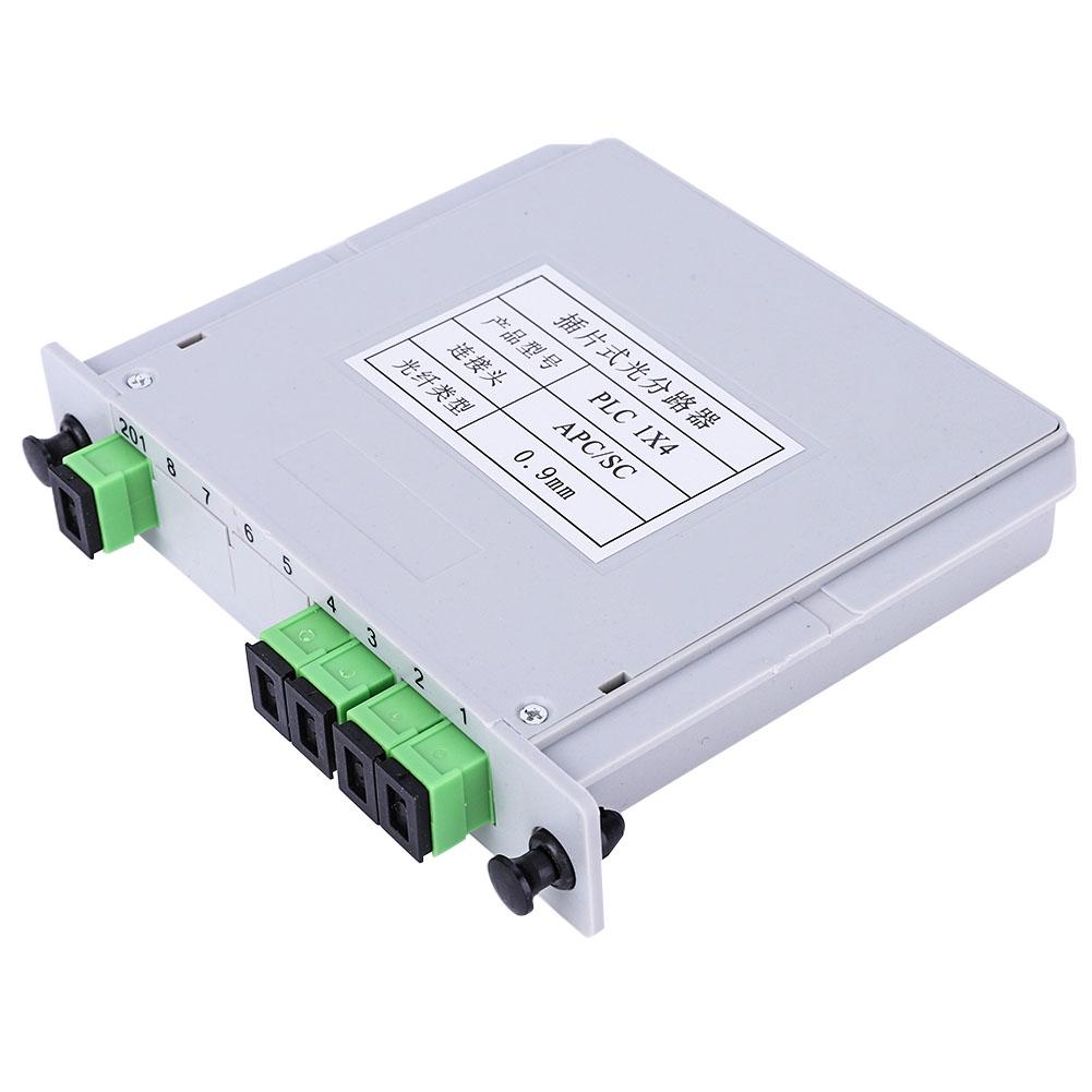 1X4 Blade Optical Splitter SC-APC Single Mode PLC Optic Fiber Splitter Module