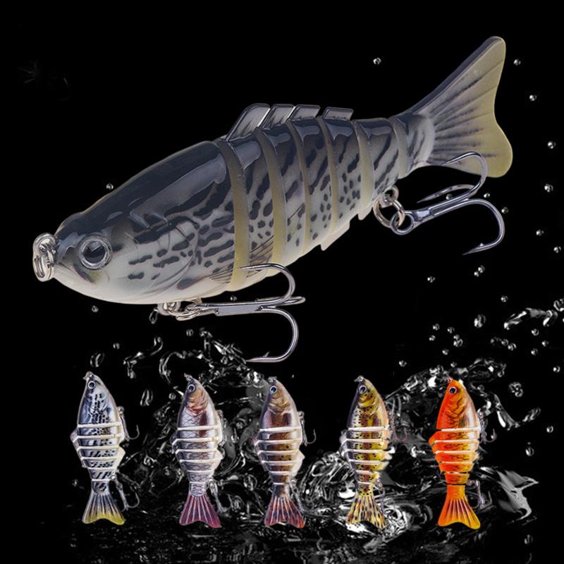 1 pezzo Esche da Pesca Multi-Snodate Swimbait Affondamento Lento Bioniche Artificiali Acqua Dolce Acqua Salata Trota Persico Accessori per la Pesca
